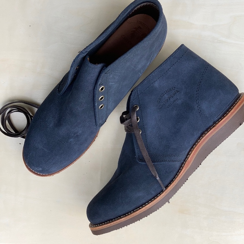 Chippewa Navy Chukka Boots